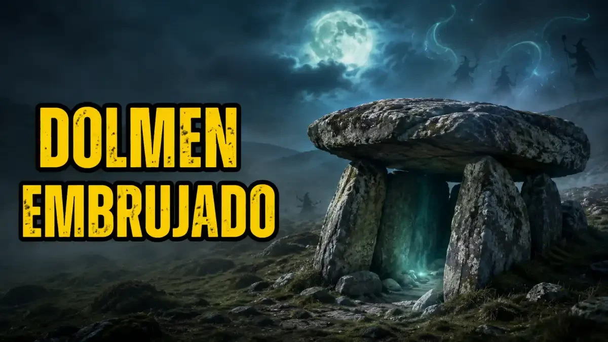 Dolmen Sorginetxe, estructura megalítica vasca con grandes losas de piedra formando cámara funeraria ancestral